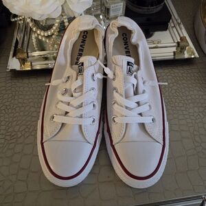 Converse White Sneakers Size 8